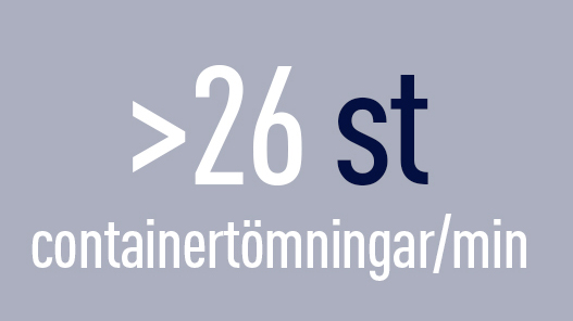containertömning