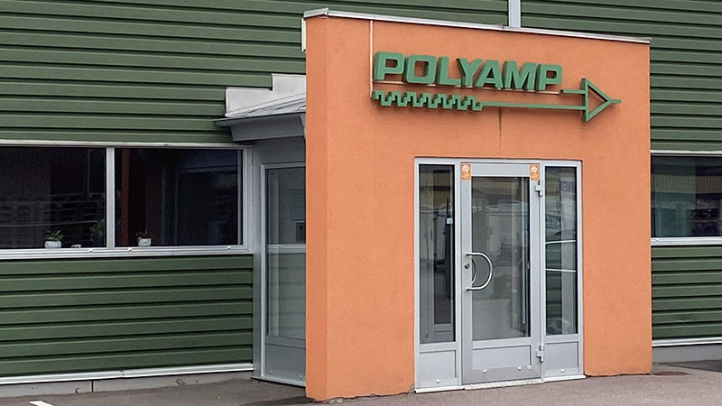 Entré till Polyamp - återvinning