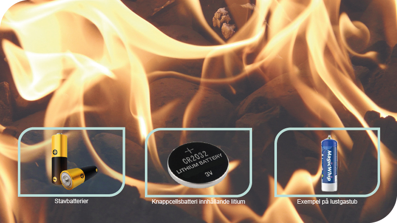 Felsortering innebär explosions- och brandrisk