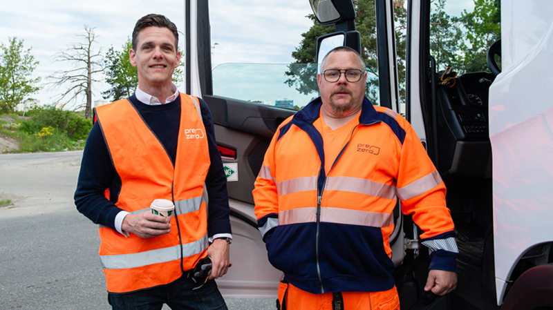 Christofer och miljöarbetare