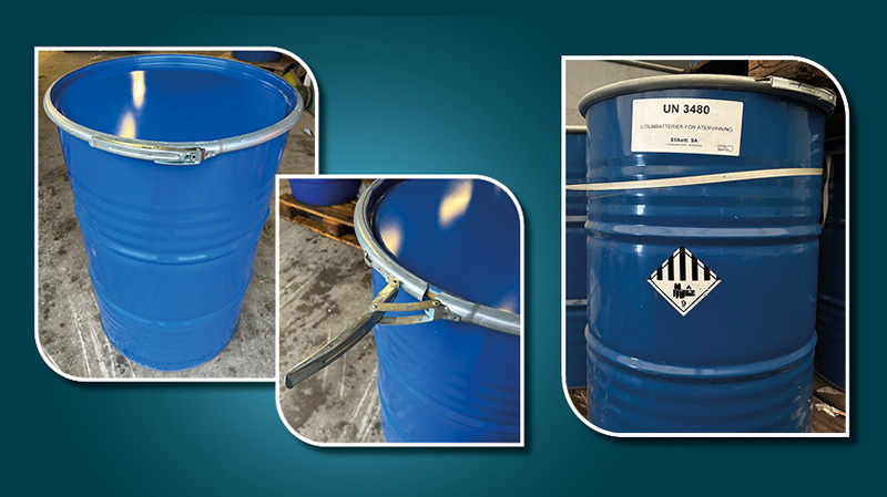 Rätt hantering av litiumbatterier minskar brandrisken