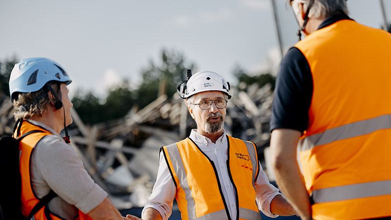 Christian på sorteringsanläggningen i Västerås
