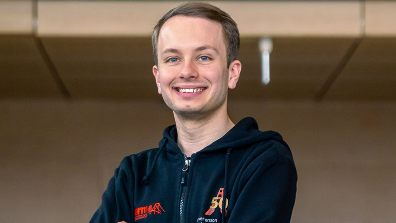 Olliver Persson, mässplaneringsansvarig för CHARM