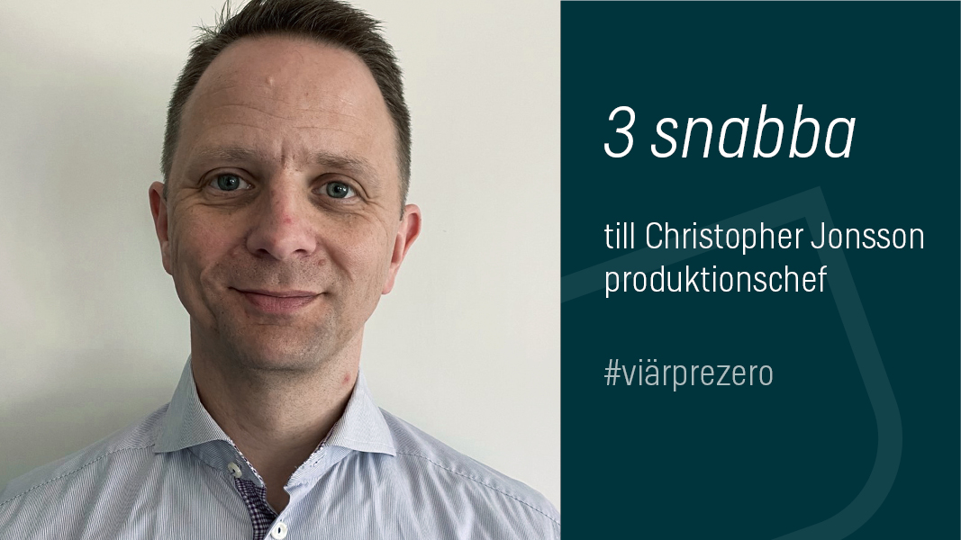 Christopher Jonsson produktionschef PreZero