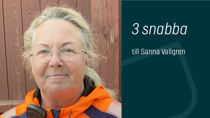 Sanna Vallgren, miljöarbetare