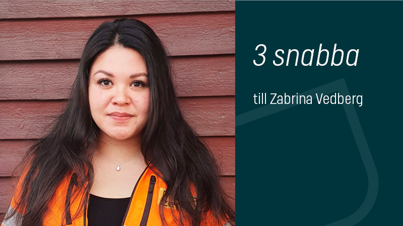 Zabrina Vedberg, miljöaretare